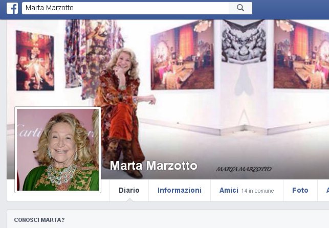 Marta Marzotto FB