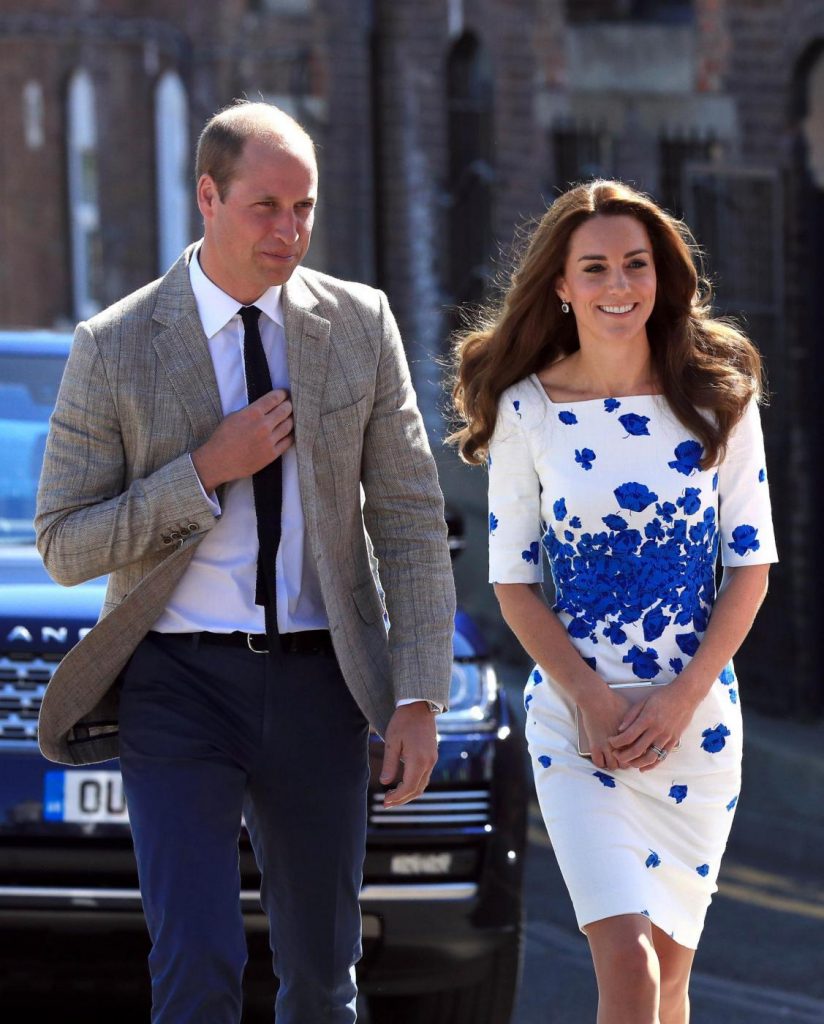 Principe William e Kate in visita a Luton