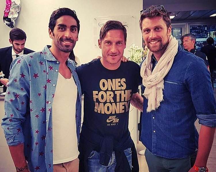 Francesco Totti, Luca Dotto e Filippo Magnini