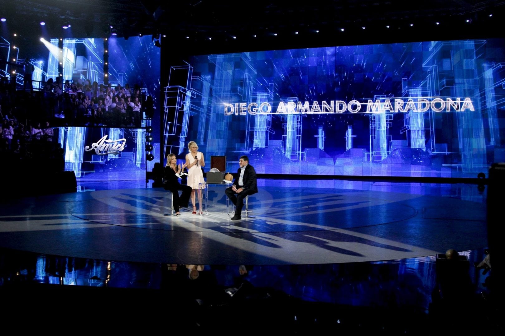 Maria De Filippi, Simona Ventura, Diego Armando Maradona