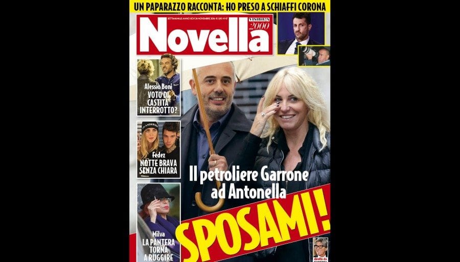 Novella2000- Antonella Clerici e Vittorio Garrone in copertina