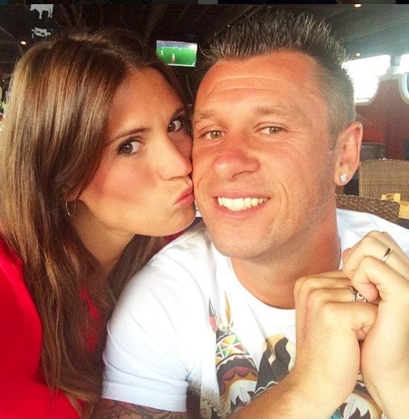 Antonio Cassano con Carolina Marcialis