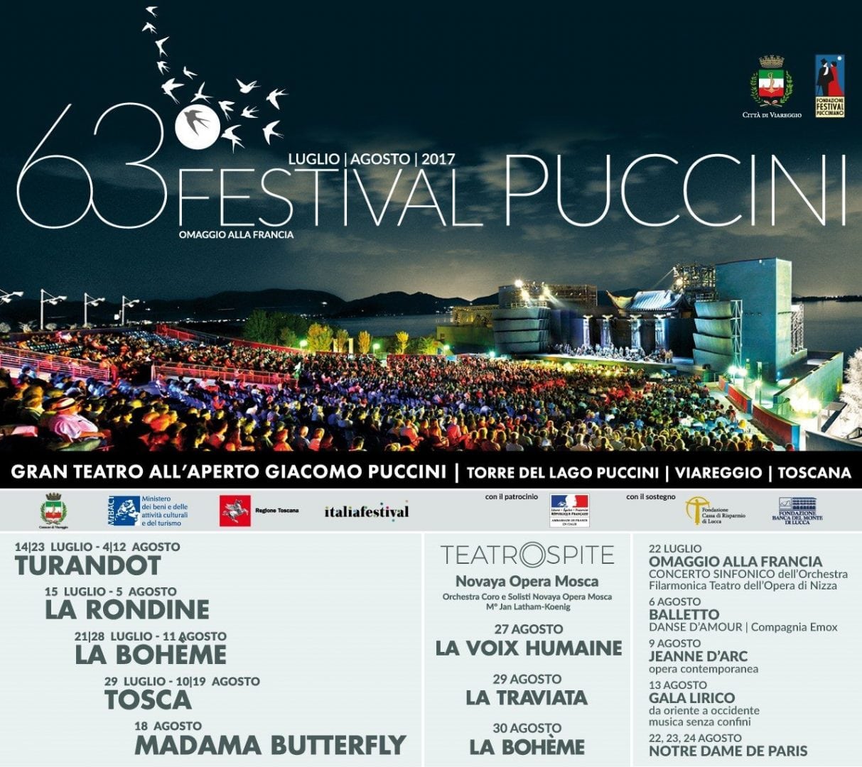 La locandina del Festival Puccini