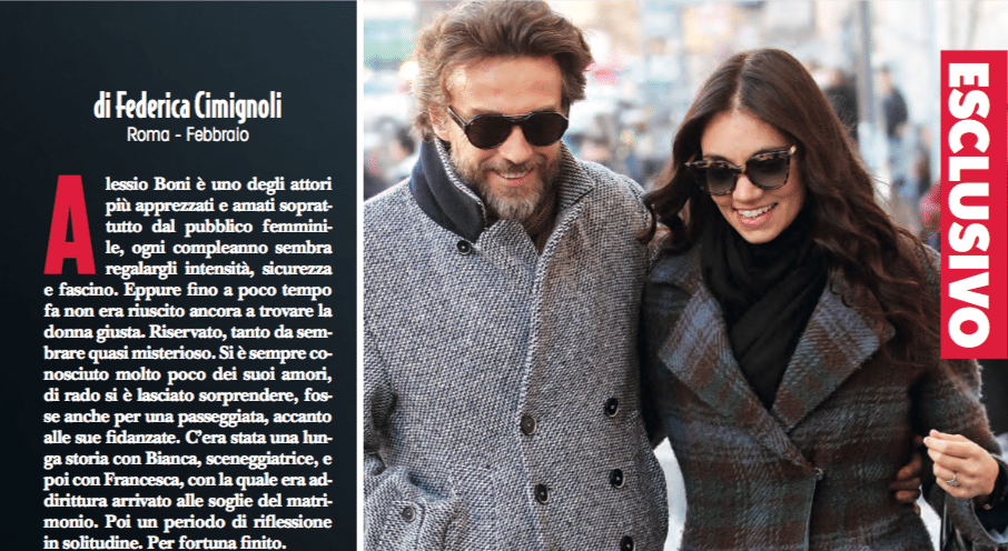 Esclusivo: Alessio Boni in love insieme alla compagna Nina Verdelli