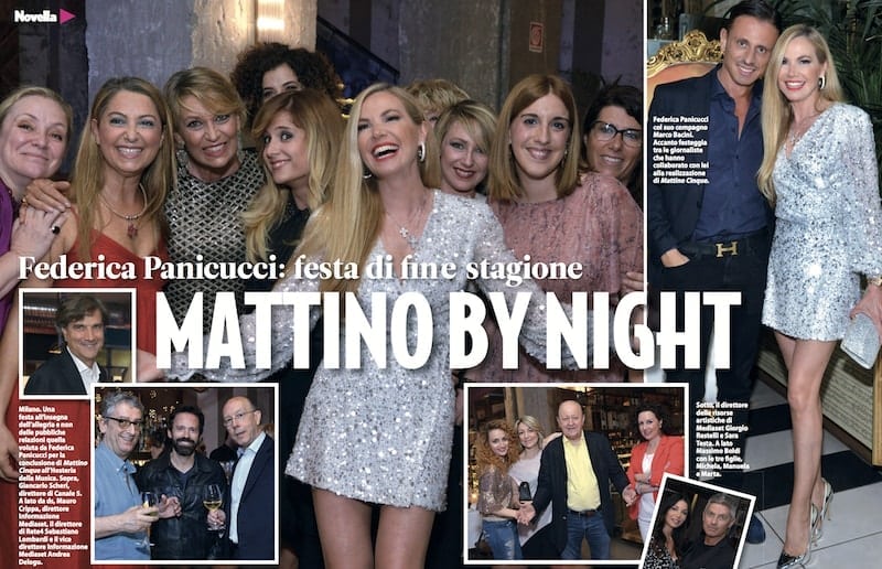 Federica Panicucci Mattino Cinque party di fine stagione