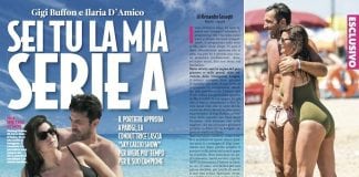 Ilaria D'Amico e Gigi Buffon Novella2000 n. 32