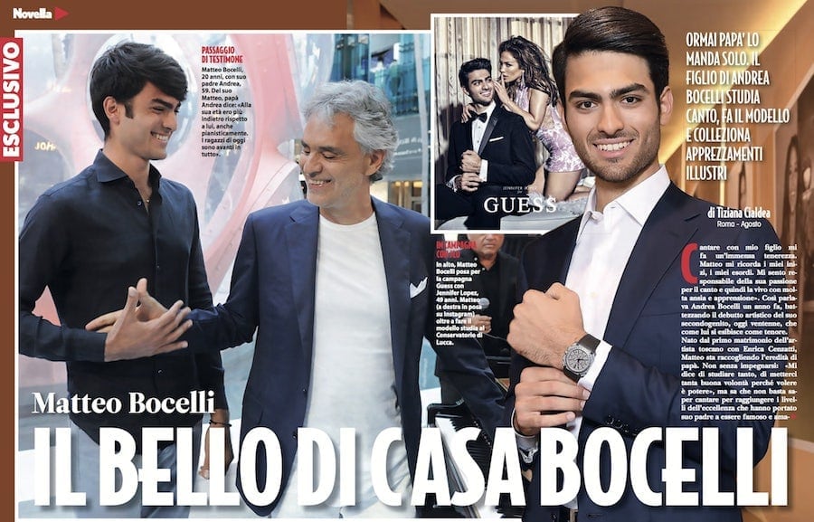 Amos Bocelli, chi è e cosa fa il primogenito di Andrea Bocelli