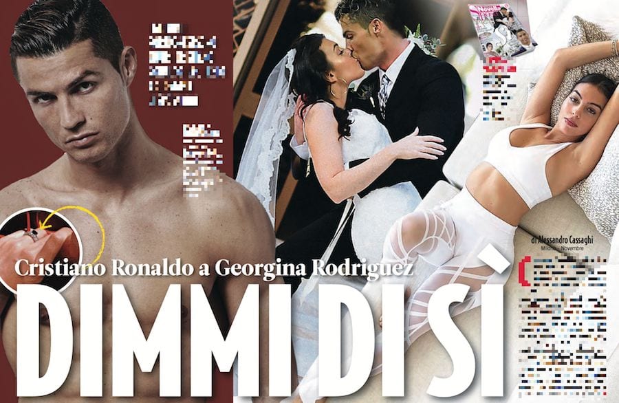 Cristiano Ronaldo sposa Georgina Rodriguez Novella 2000 n. 48