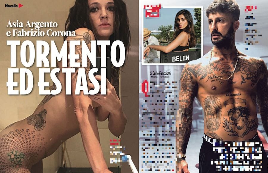 Novella 2000 n. 49 Fabrizio Corona e Asia Argento