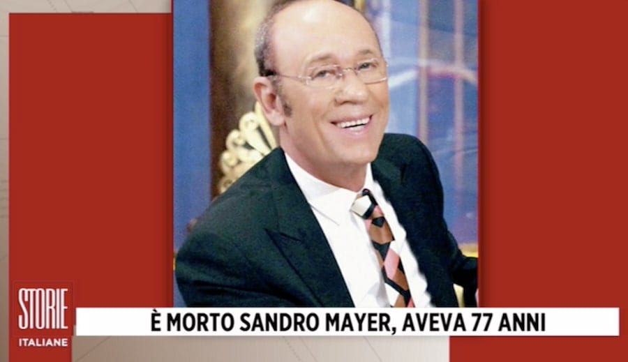 Sandro Mayer è morto