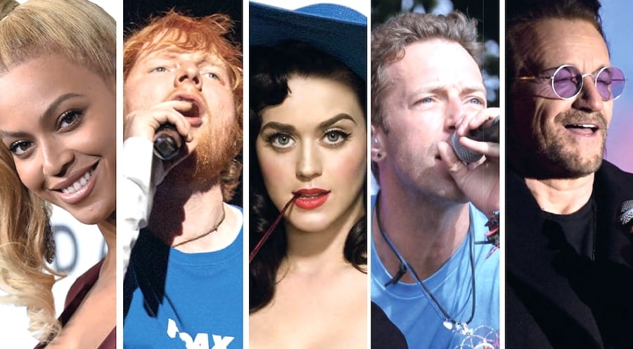 I Cantanti Più Famosi Del Mondo