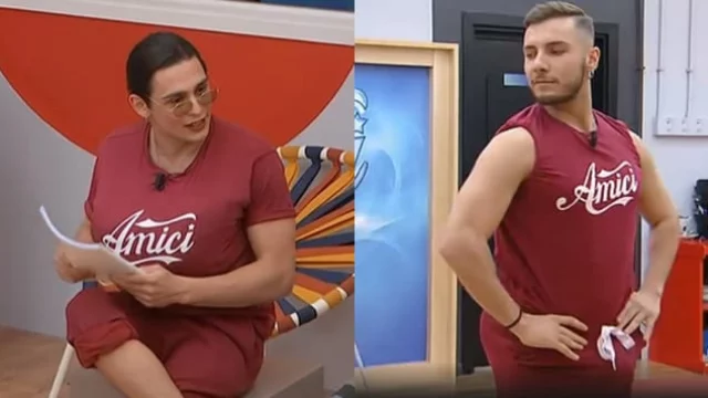 Mowgly e Marco in sala relax imitano la maestra Celentano e il ballerino che ha proposto