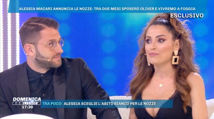 Alessia Macari svela i dettagli del suo matrimonio a Domenica Live