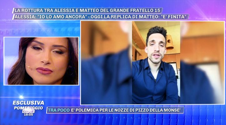 Matteo Gentili lascia Alessia Prete in diretta con un messaggio
