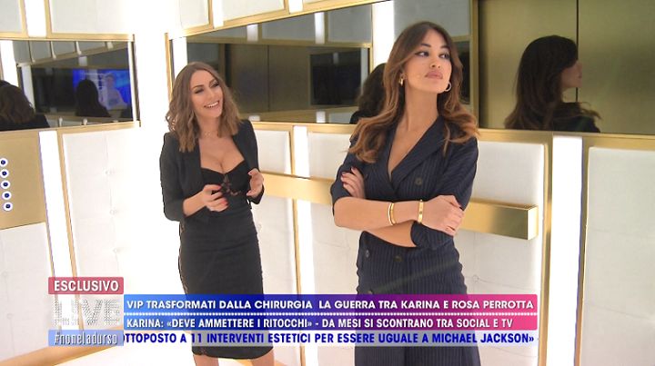 Rosa Perrotta vs Karina Cascella: scontro in diretta e sui social