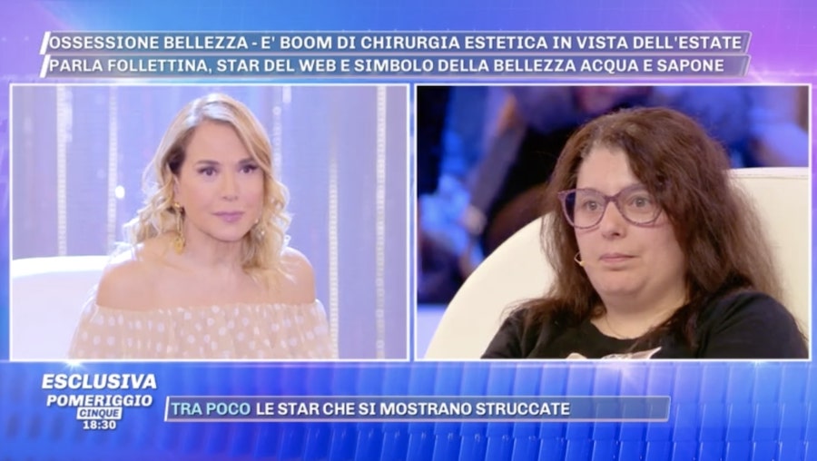 Barbara d'Urso Follettina Creation Pomeriggio 5