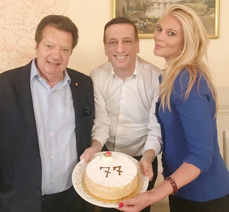 Vittorio Cecchi Gori compleanno Eleonora Daniele 1