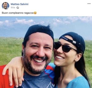 Matteo Salvini auguri compleanno Francesca Verdini Facebook