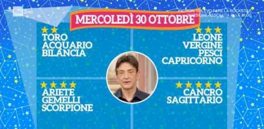 Oroscopo Paolo Fox giorni 30, 31 ottobre: segni oggi e domani