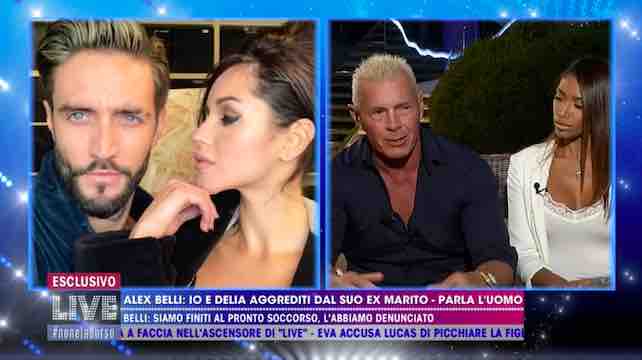 Alex Belli e Delia Duran: parla l'ex marito che nega l'aggressione e attacca l'attore