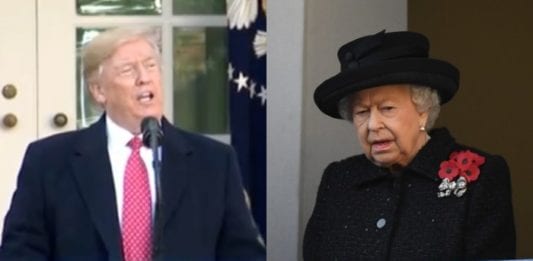 Donald Trump a cena dalla Regina Elisabetta: il Presidente arriva a Buckingham Palace