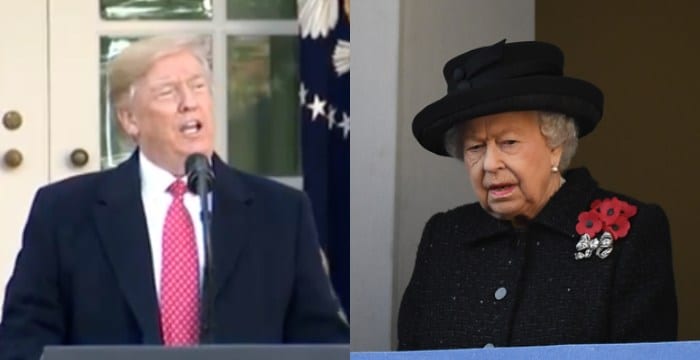 Donald Trump a cena dalla Regina Elisabetta: il Presidente arriva a Buckingham Palace