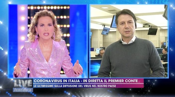 Giuseppe Conte a Live Non è la d'Urso: le news sul Coronavirus