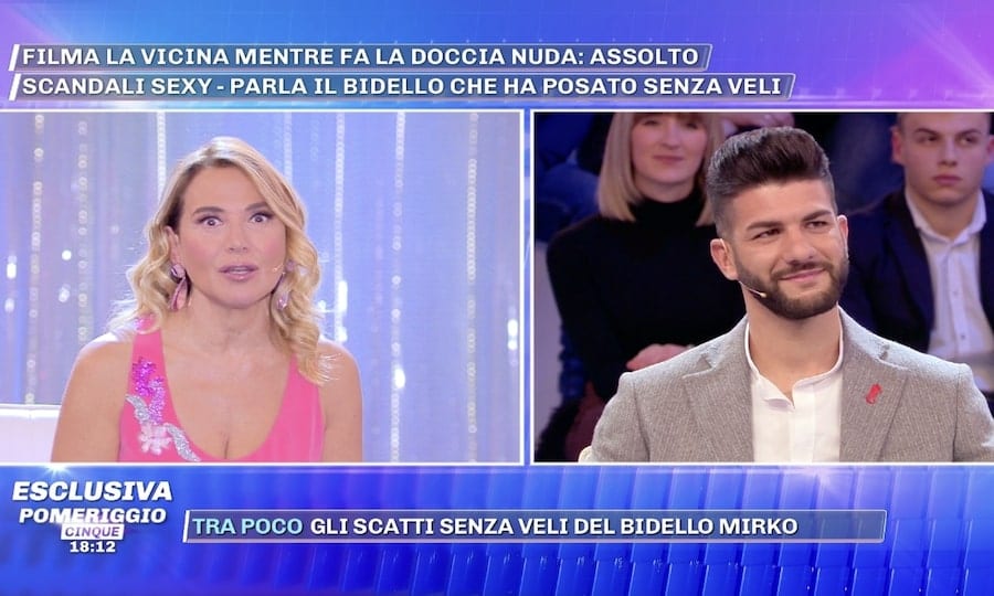 Mirko Pek bidello sexy Barbara d'Urso