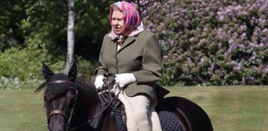 La Regina Elisabetta in sella al suo cavallo a 94 anni: la foto iconica