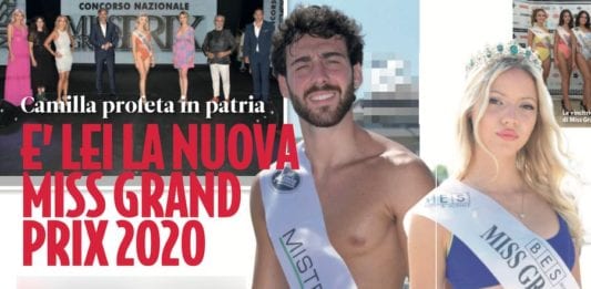 Mister Italia 2020 Miss Grand Prix 2020 Novella 2000 n. 34 2020
