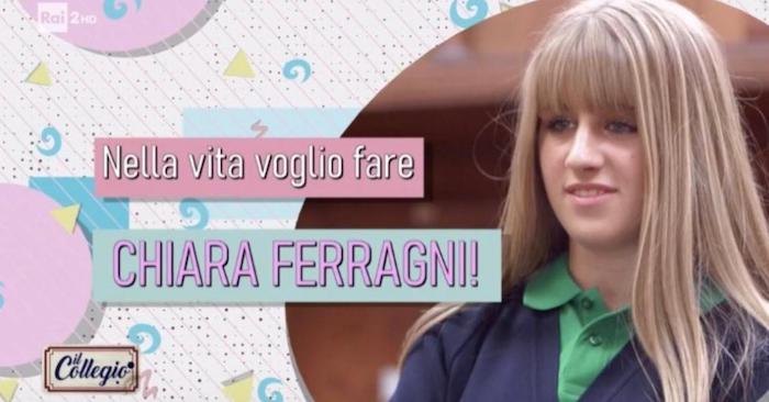 Rebecca Mongelli cita Chiara Ferragni a Il Collegio 5: lei commenta