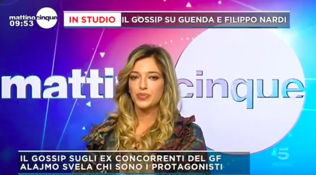 Guenda Goria a Mattino 5 smentisce il gossip con Filippo Nardi (VIDEO)