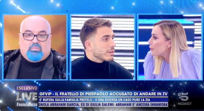 Giulio Pretelli torna in tv nonostante la promessa a Pierpaolo