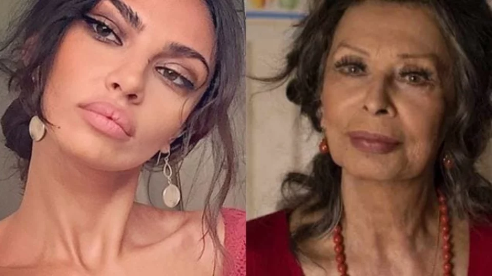 Madalina Ghenea interpreta Sophia Loren nel film House of Gucci