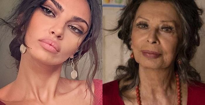 Madalina Ghenea interpreta Sophia Loren nel film House of Gucci