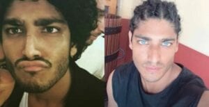 Il colore degli occhi di Akash Kumar prima e dopo