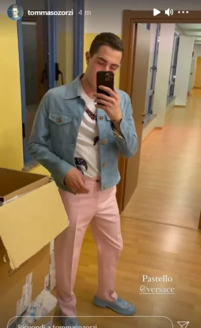 Outfit Tommaso Zorzi quinta puntata isola dei famosi