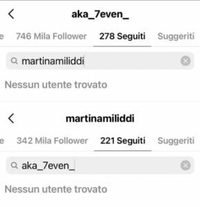 Aka7even e Martina Miliddi su Instagram