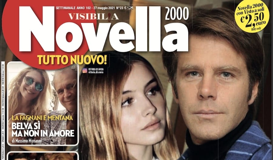 Novella 2000 n. 24 2021 intervista Emanuele Filiberto figlia Vittoria