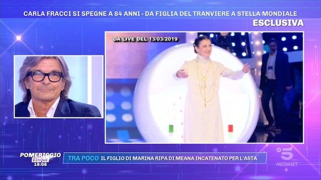 Roberto Alessi ricorda commosso Carla Fracci a Pomeriggio 5 (VIDEO)