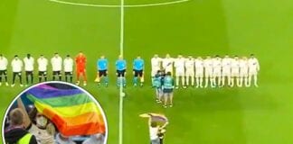 Euro 2020, un tifoso invade il campo durante l’inno dell’Ungheria (VIDEO)