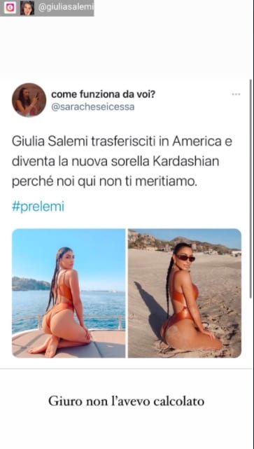 Instagram Stories - Giulia Salemi