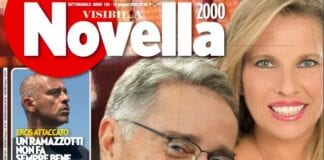 Laura Freddi festeggia i 60 anni di Paolo Bonolis su Novella 2000