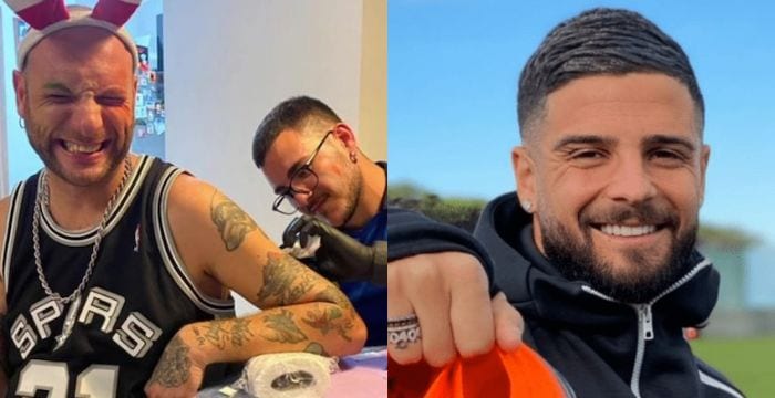 Clementino si tatua “O tir a gir” in onore di Lorenzo Insigne