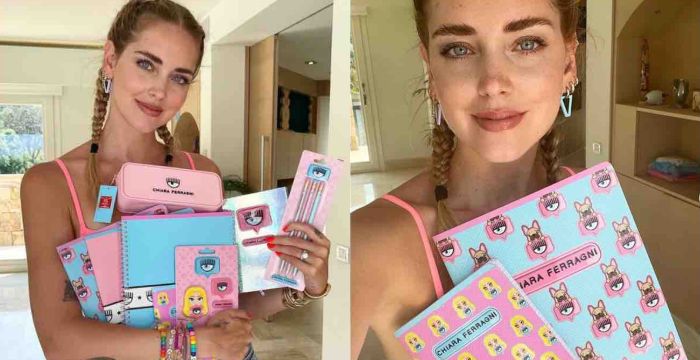 Chiara Ferragni lancia la linea scuola: ecco quanto costano gli accessori