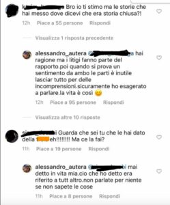 Le risposte di Alessandro ai fan su Instagram