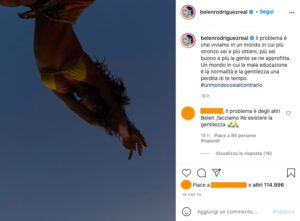 Post Instagram - Belen Rodriguez