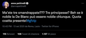 Il commento di Anna Pettinelli