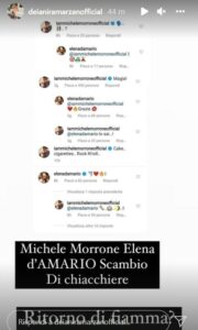 I messaggi tra Michele Morrone ed Elena d'Amario