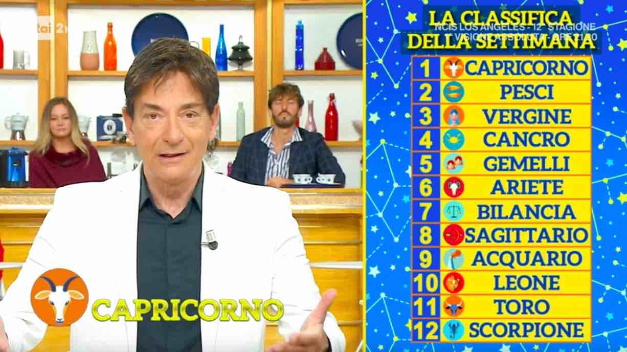 Oroscopo Paolo Fox settimana la classifica dall'8 al 14 novembre